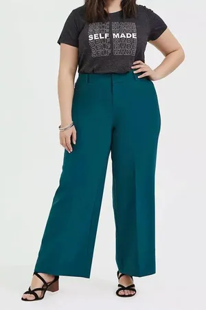 Lane Bryant | The Lena Tighter Tummy Wide Leg Tailored Stretch Trouser Pant 16 thumbnail 1