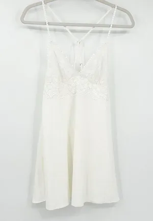 Flora Nikrooz Womens Coquette Bridal Sleep Charmeuse Robe & Slip Dress Set Small thumbnail 7