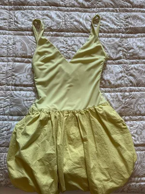 Zara Yellow Bubble Mini Dress thumbnail 1