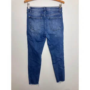 Vervet Skinny Jeans Womens 29 Blue Excellent Raw Hem Stretch Cropped V2159M thumbnail 4
