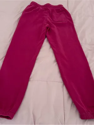 Out from Under pink Fuchsia Drawstring Jogger Pants sweatpants, size XS pockets thumbnail 9