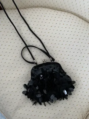 Sequin Evening Bag Black thumbnail 5