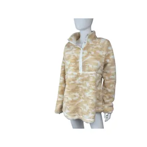 Vineyard Vines fleece Beige Camo Snap 1/4 Sweater‎ Popover Size L thumbnail 4