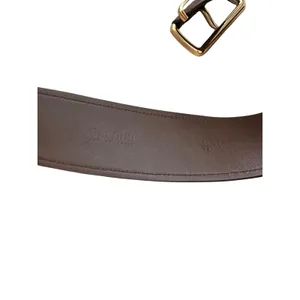 MIU MIU‎ Leather Belt Brown Gold Hardware thumbnail 4