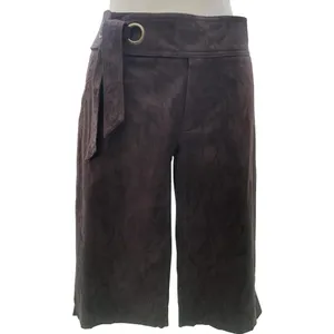 Cache Brown Jacquard Self Belt Walking Bermuda City Short Pant Textured NWT $88 thumbnail 3