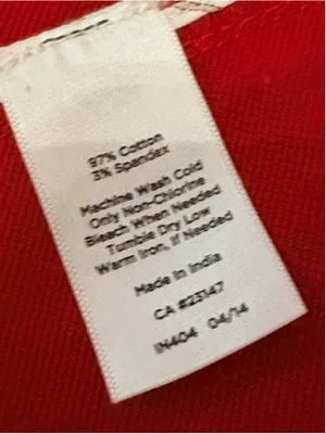 Talbots Red Cotton Twill Utility Field Jacket, Size M (21” PTP) thumbnail 13