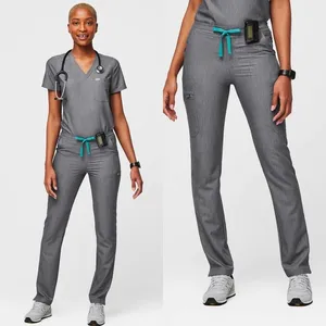 FIGS Yola Graphite Skinny Scrub Pants. Size Small thumbnail 2