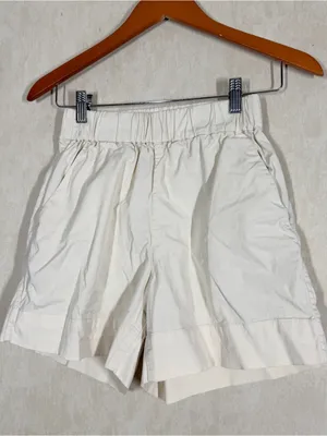 Everlane Women’s Organic Cotton The Easy Shorts Pull On Canvas in Ivory S thumbnail 5