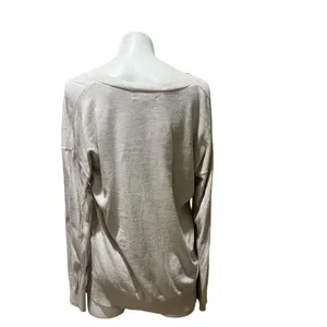 Banana Republic Women's V-Neck Pullover Sweater Beige Standard Size L thumbnail 4