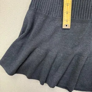 Club Monaco Womens Navy Blue Ribbed Linen Blend Tie Shoulder‎ Midi Dress Size M thumbnail 5