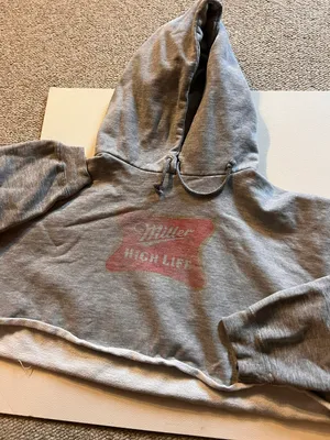 Faded Miller High Life Cropped Sweatshirt thumbnail 1