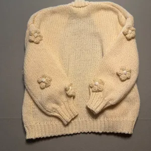 Maeve Anthropologie The Susannah 3D Floral Knit Cardigan Sweater Women One Size thumbnail 11