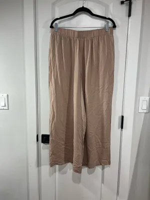 Double Zero Beige Palazzo Pants, thumbnail 5