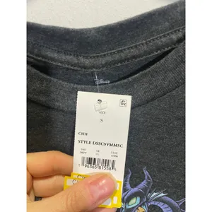 Disney Villains Graphic Tee‎ Women Small Charcoal Grey Maleficent Ursula Shirt thumbnail 3