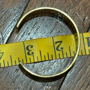 Rustic Cuff Gold-Tone Class of 2016 Cut-Out Cuff Bracelet Grad Gift Preowned thumbnail 4