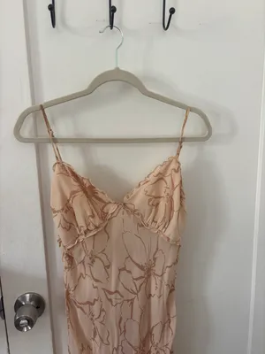Lovely Long Peach Dress thumbnail 7