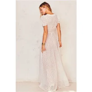 LoveShackFancy‎ Castella Gown Lace Embroidered Maxi Dress White Size 00 NWT thumbnail 11