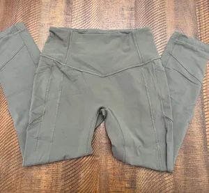 lululemon athletica Kids Olive Green High-Rise Performance Leggings thumbnail 1