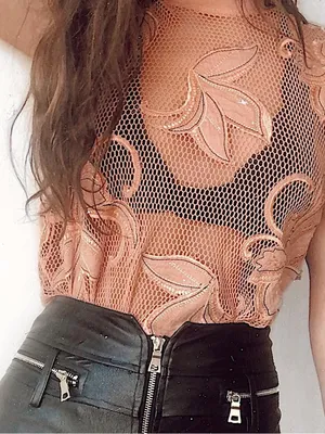 Free People Black Floral Mesh Tank Size XS Floral Embroidered Summer Beachy thumbnail 2