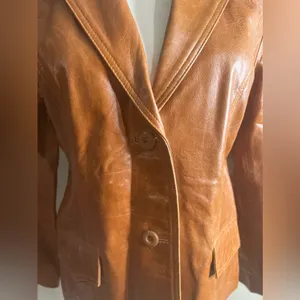 For Joseph 100% leather coat camel color size large thumbnail 3