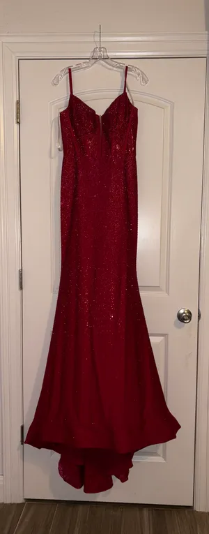 Sherri Hill Red Prom Dress thumbnail 2