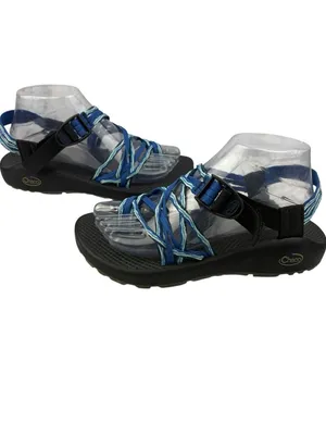 *Chaco Sandal Womens Size 8 Blue Strappy Outdoor Waterproof Hiking Camping Trail thumbnail 7