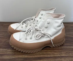 Converse Chuck Taylor All Star Lugged Winter 2.0 White Leather Boots 171425C 7.5 thumbnail 1