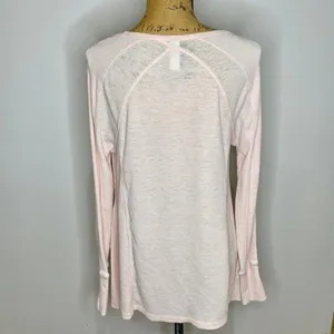 Green Tea Giddy Waffle Knit Thermal Top Size Small thumbnail 4