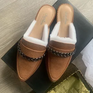 CHARLES by Charles David Emblem Mules cognac thumbnail 5