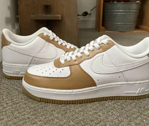 Custom Air Force Ones White Size 9 thumbnail 2