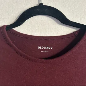 Old Navy • Maroon Long Sleeve Bodysuit thumbnail 3