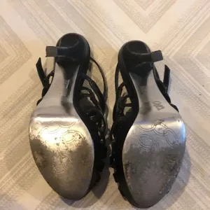 Charles David Black Platform Adjustable Sandals thumbnail 5