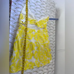 Maeve by Anthropologie NWT Yellow Embroidered Lace Mini Dress Size 6 thumbnail 15