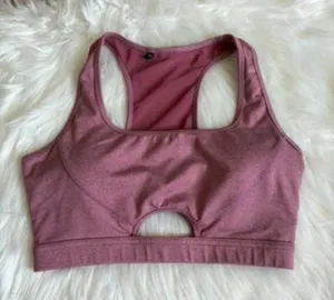 Gymshark Pink Sports Bra Women's Medium thumbnail 1