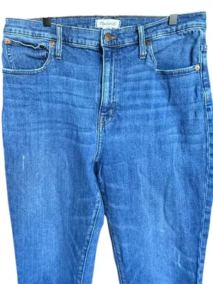 Madewell The High-Rise Slim Crop Boyjean in‎ Barksdale Wash Sz 32 thumbnail 7