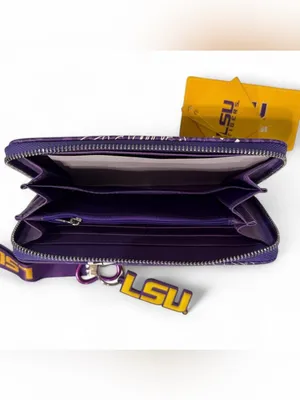 Montana West LSU Purple and Gold Wallet Wristlet Set NWT thumbnail 5