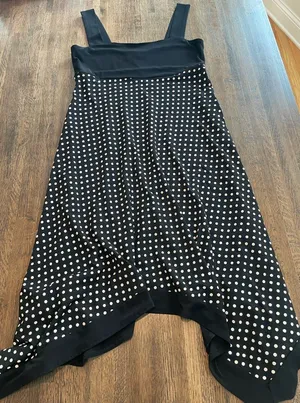 Frank Lyman Design Dress Black White Polka Dot Summer Dress - Size 8 thumbnail 1