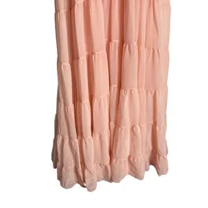 Mac Duggal Light Pink Tiered A-Line Halter Sleeveless Formal Maxi Gown Size 14 thumbnail 6