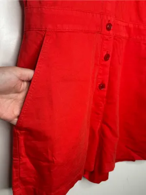 Outerknown NWT Trestles Utility Lightweight Romper Red Small thumbnail 7