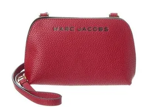 Marc Jacobs Crossbody Bag Women Small Red Pebbled Leather Camera Bag‎ thumbnail 1