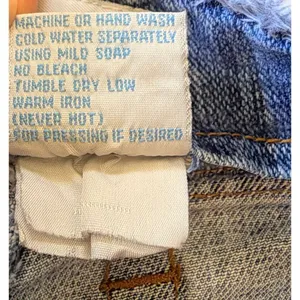 L.A. Blues Denim Shorts Size 10 Light Wash Frayed Trim Raw Hem Vintage thumbnail 3