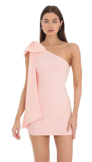 Lucy in the Sky One-Shoulder Bow Dress thumbnail 1