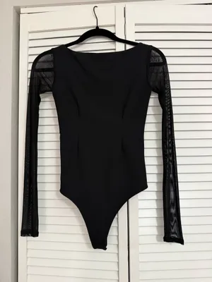 Abercrombie Bodysuit Black Long Sleeve thumbnail 2