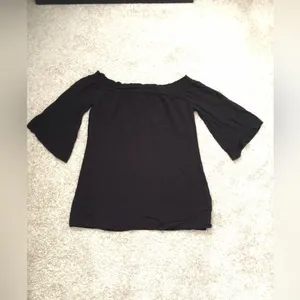 ABERCROMBIE & FITCH Off the Shoulder tunic mini dress Womens Size M bell sleeves thumbnail 3