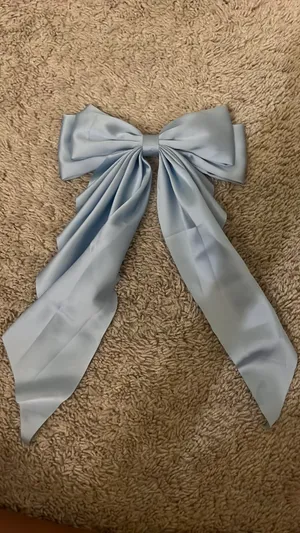 Light Blue Clip Bow thumbnail 1