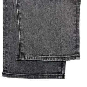 Pistola Cassie Crop Straight Jeans 27" Black Box Super High Rise Creased Denim‎ thumbnail 8