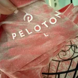 Peloton Pink and White tank top see through large‎ thumbnail 5