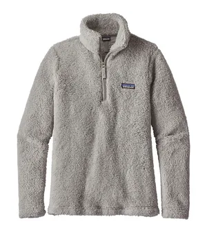 Patagonia Women’s Los Gatos 1/4 Zip Fuzzy Fleece Pullover in Grey Size Medium thumbnail 1