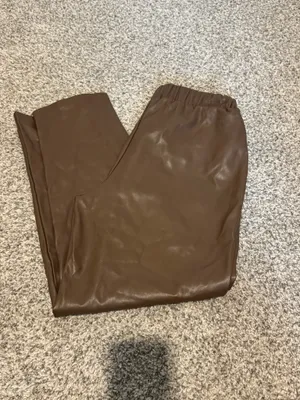 Amazon Faux Leather Pants brown thumbnail 2
