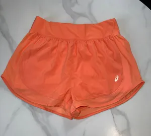 Asics Coral Orange Women's Athletic Running Shorts thumbnail 1